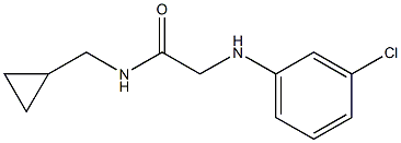 2-[(3-chlorophenyl)amino]-N-(cyclopropylmethyl)acetamide Structure