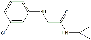 2-[(3-chlorophenyl)amino]-N-cyclopropylacetamide Structure