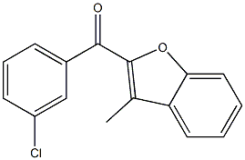 2-[(3-chlorophenyl)carbonyl]-3-methyl-1-benzofuran Structure