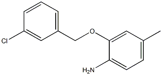 2-[(3-chlorophenyl)methoxy]-4-methylaniline 구조식 이미지