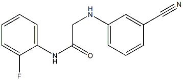 2-[(3-cyanophenyl)amino]-N-(2-fluorophenyl)acetamide Structure