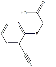 2-[(3-cyanopyridin-2-yl)thio]propanoic acid 구조식 이미지