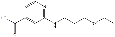 2-[(3-ethoxypropyl)amino]pyridine-4-carboxylic acid 구조식 이미지