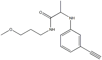 2-[(3-ethynylphenyl)amino]-N-(3-methoxypropyl)propanamide Structure