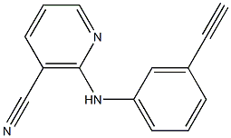 2-[(3-ethynylphenyl)amino]nicotinonitrile Structure