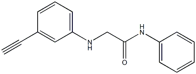 2-[(3-ethynylphenyl)amino]-N-phenylacetamide Structure