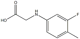 2-[(3-fluoro-4-methylphenyl)amino]acetic acid Structure