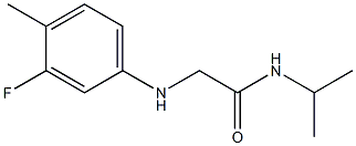 2-[(3-fluoro-4-methylphenyl)amino]-N-(propan-2-yl)acetamide 구조식 이미지