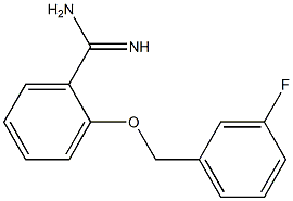 2-[(3-fluorobenzyl)oxy]benzenecarboximidamide 구조식 이미지