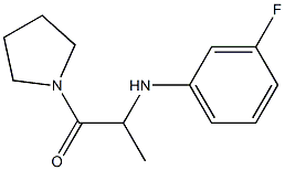 2-[(3-fluorophenyl)amino]-1-(pyrrolidin-1-yl)propan-1-one Structure