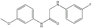 2-[(3-fluorophenyl)amino]-N-(3-methoxyphenyl)acetamide Structure