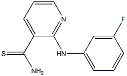 2-[(3-fluorophenyl)amino]pyridine-3-carbothioamide Structure