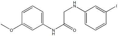 2-[(3-iodophenyl)amino]-N-(3-methoxyphenyl)acetamide Structure