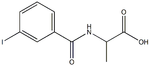 2-[(3-iodophenyl)formamido]propanoic acid Structure