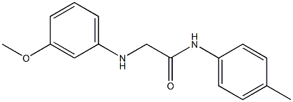 2-[(3-methoxyphenyl)amino]-N-(4-methylphenyl)acetamide Structure