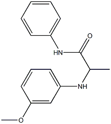 2-[(3-methoxyphenyl)amino]-N-phenylpropanamide Structure