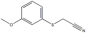 2-[(3-methoxyphenyl)sulfanyl]acetonitrile Structure