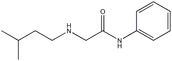 2-[(3-methylbutyl)amino]-N-phenylacetamide 구조식 이미지