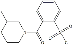 2-[(3-methylpiperidin-1-yl)carbonyl]benzene-1-sulfonyl chloride Structure