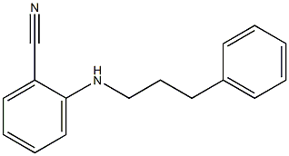 2-[(3-phenylpropyl)amino]benzonitrile 구조식 이미지