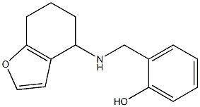 2-[(4,5,6,7-tetrahydro-1-benzofuran-4-ylamino)methyl]phenol 구조식 이미지