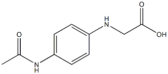 2-[(4-acetamidophenyl)amino]acetic acid 구조식 이미지