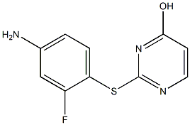 2-[(4-amino-2-fluorophenyl)sulfanyl]pyrimidin-4-ol Structure