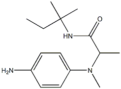 2-[(4-aminophenyl)(methyl)amino]-N-(2-methylbutan-2-yl)propanamide Structure