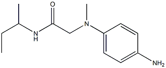 2-[(4-aminophenyl)(methyl)amino]-N-(butan-2-yl)acetamide Structure