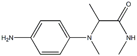 2-[(4-aminophenyl)(methyl)amino]-N-methylpropanamide 구조식 이미지