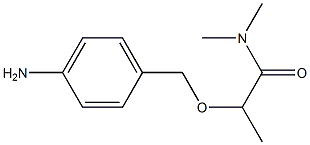 2-[(4-aminophenyl)methoxy]-N,N-dimethylpropanamide Structure