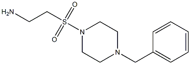 2-[(4-benzylpiperazine-1-)sulfonyl]ethan-1-amine 구조식 이미지