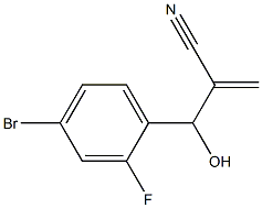 2-[(4-bromo-2-fluorophenyl)(hydroxy)methyl]prop-2-enenitrile Structure