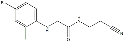 2-[(4-bromo-2-methylphenyl)amino]-N-(2-cyanoethyl)acetamide Structure