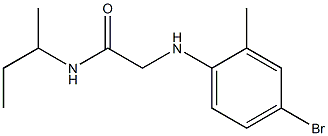 2-[(4-bromo-2-methylphenyl)amino]-N-(butan-2-yl)acetamide Structure