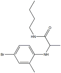 2-[(4-bromo-2-methylphenyl)amino]-N-butylpropanamide 구조식 이미지