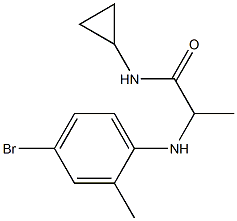 2-[(4-bromo-2-methylphenyl)amino]-N-cyclopropylpropanamide Structure
