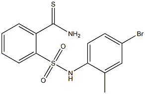 2-[(4-bromo-2-methylphenyl)sulfamoyl]benzene-1-carbothioamide 구조식 이미지