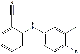 2-[(4-bromo-3-methylphenyl)amino]benzonitrile 구조식 이미지