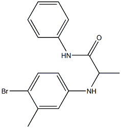 2-[(4-bromo-3-methylphenyl)amino]-N-phenylpropanamide 구조식 이미지