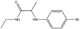 2-[(4-bromophenyl)amino]-N-ethylpropanamide Structure