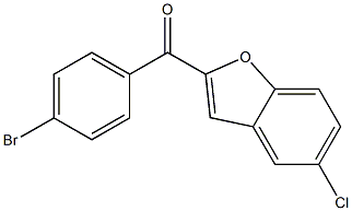 2-[(4-bromophenyl)carbonyl]-5-chloro-1-benzofuran 구조식 이미지