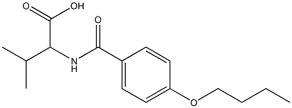 2-[(4-butoxyphenyl)formamido]-3-methylbutanoic acid Structure