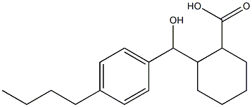 2-[(4-butylphenyl)(hydroxy)methyl]cyclohexane-1-carboxylic acid Structure