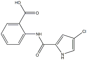 2-[(4-chloro-1H-pyrrole-2-)(methyl)amido]benzoic acid 구조식 이미지