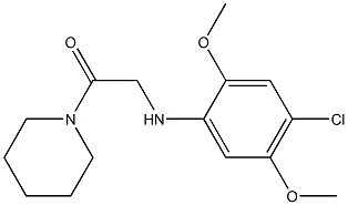 2-[(4-chloro-2,5-dimethoxyphenyl)amino]-1-(piperidin-1-yl)ethan-1-one Structure