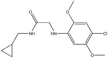 2-[(4-chloro-2,5-dimethoxyphenyl)amino]-N-(cyclopropylmethyl)acetamide Structure