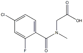 2-[(4-chloro-2-fluorophenyl)-N-methylformamido]acetic acid Structure