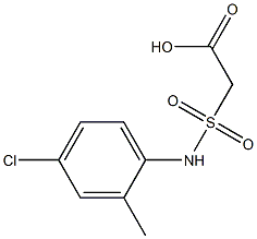 2-[(4-chloro-2-methylphenyl)sulfamoyl]acetic acid 구조식 이미지