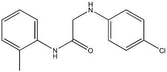 2-[(4-chlorophenyl)amino]-N-(2-methylphenyl)acetamide 구조식 이미지